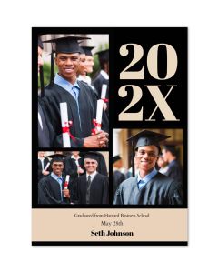 Dated Custom Graduation Photo Card