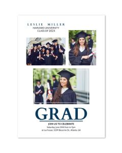 Grad Personalized Graduation Photo Card