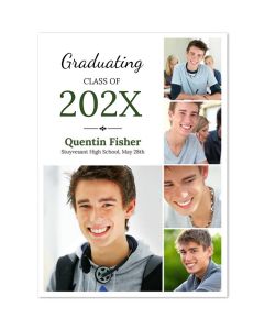 Script Personalized Graduation Photo Card