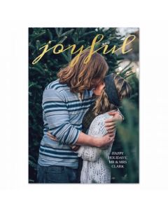 Joyful 2 Custom Photo Christmas Card