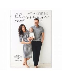 Blessings Personalized Photo Christmas Card