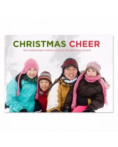 Charming Cheer Personalized Photo Christmas Card