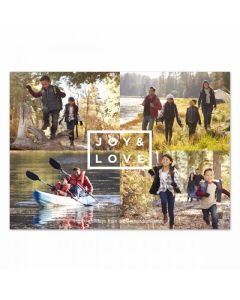 Inside the Lines Customized Holiday Photo Card