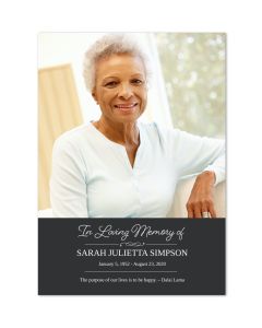 Custom In Loving Memory Card