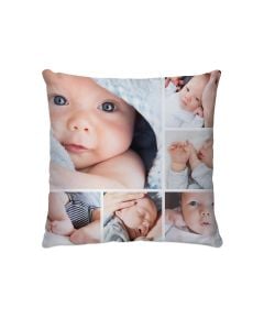 6 Photo Collage Personalized Photo Pillow