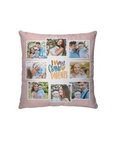 I Love My Grandparents Custom Photo Pillow