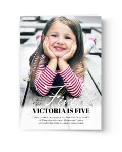 Classical Custom Photo Birthday Card