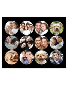 Circle Grid Custom Collage Print
