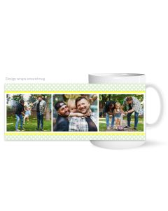 Circle Motif Personalized Photo Mug