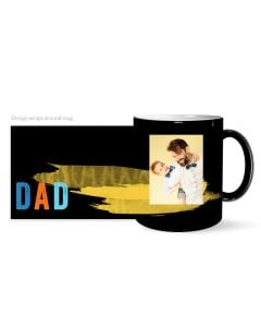Paint Stroke Dad Customized Photo Mug