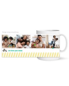 Mom Diagonal Personalized Photo Mug