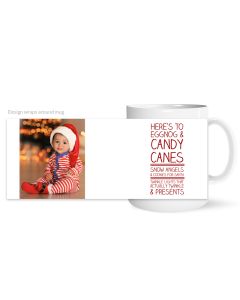 Egg Nog Personalized Photo Mug