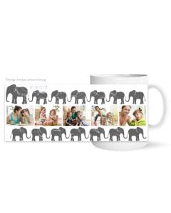Mom Elephant Personalized Photo Mug