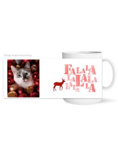 Fa La La Custom Photo Mug