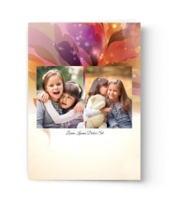 Floral Burst Custom Photo Card