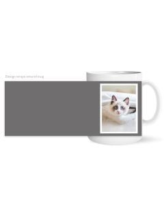 Grey Personalized Photo Mug