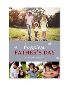 Happiest Father's Day Customized Card