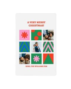 Holiday Grid Photo Magnet