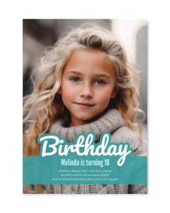 Join Us Customized Photo Birthday Card