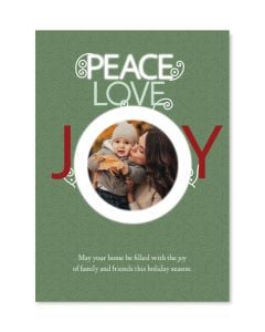Joy! Personalized Photo Christmas Card