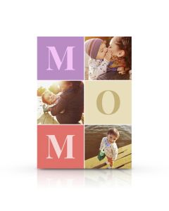 Large Letters Personalized Mother's Day Card
