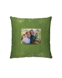 Flowers and Paisley Customized Photo Pillow