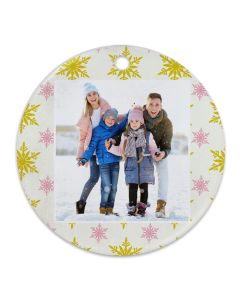 Falling Snowflakes Customized Ornament