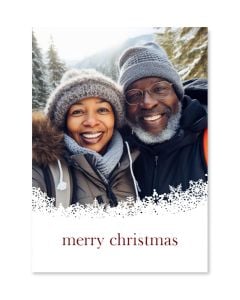 Snowtime Custom Photo Christmas Card