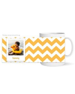Chevron Customized Photo Mug