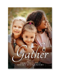 Gather Thanksgiving Invitation Card