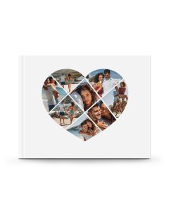 White Heart Photo Book