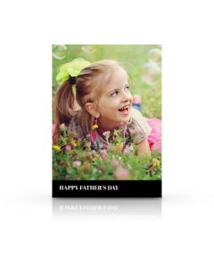 Black & White Personalized Father's Day Card